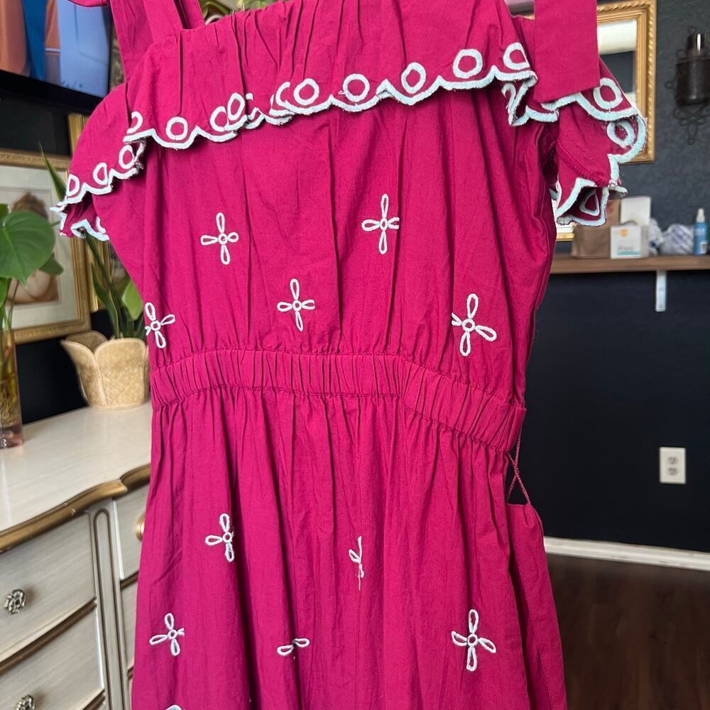 NWT Roller Rabbit Peonia Embroidered Eleanor Dress - Picture 3 of 13
